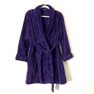 Covington Women’s Purple Plush Cozy Robe Size Small